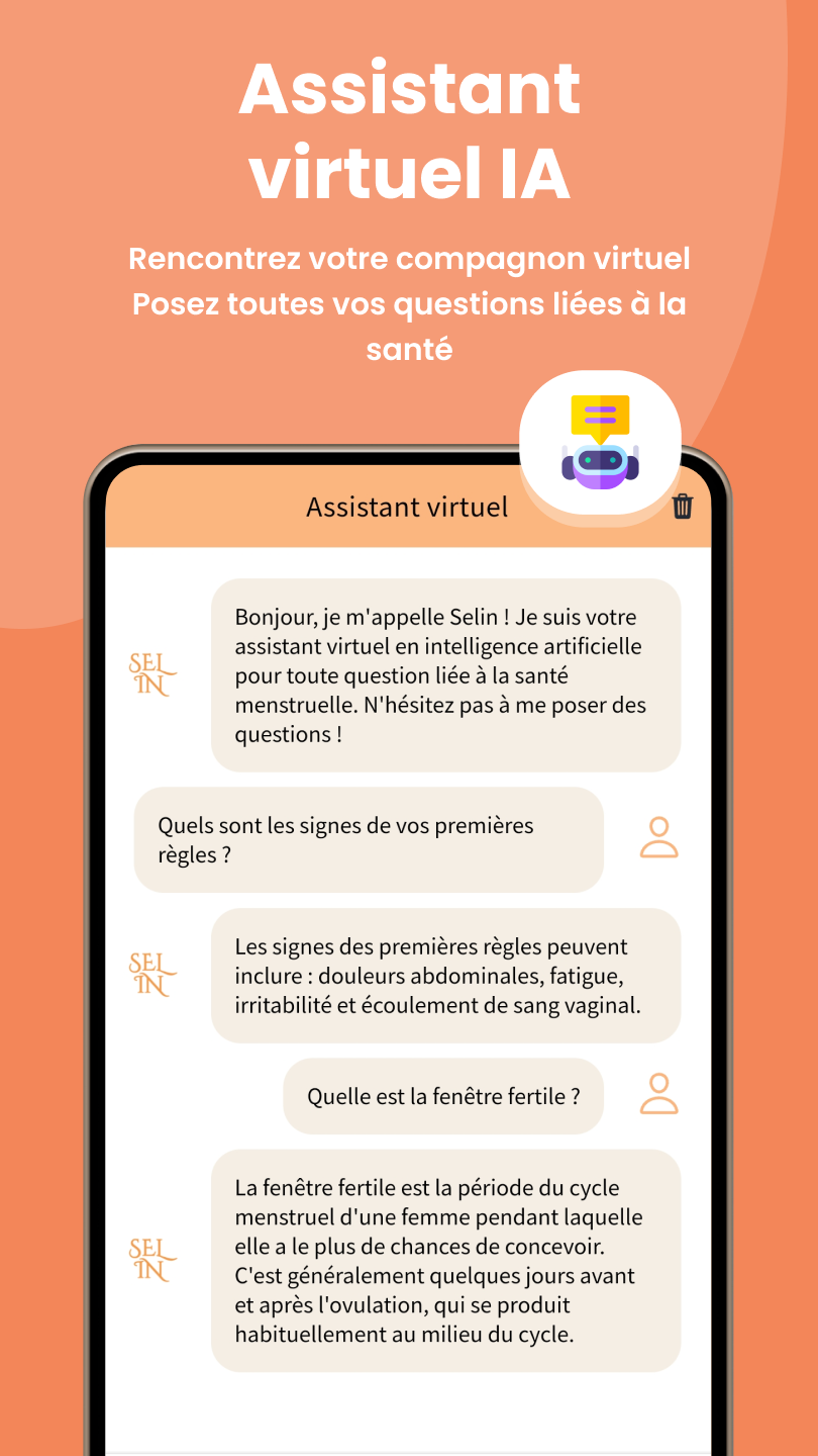 Capture de Selin : assistant virtuel