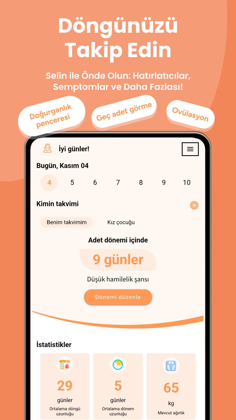 Selin ekranı: döngü takibi