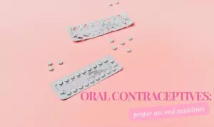 Graphic outlining proper use and guidelines for oral contraceptives.