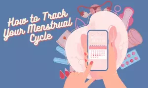 Graphic showing methods to track the menstrual cycle.