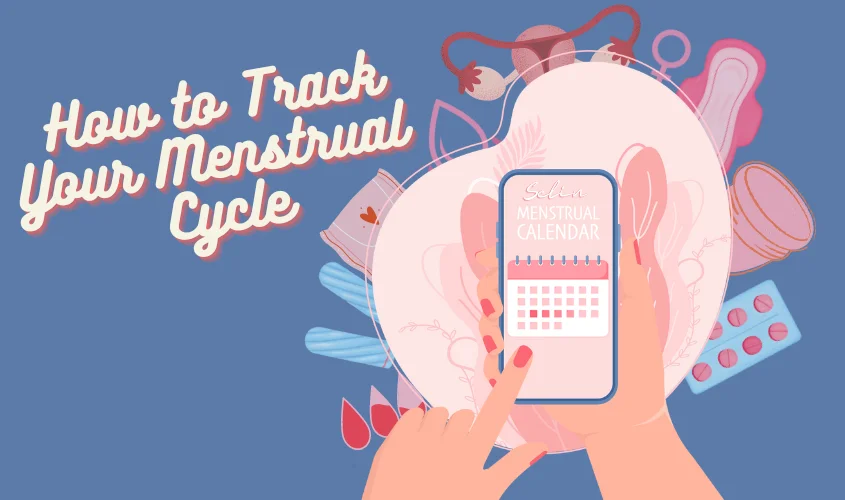 Graphic showing methods to track the menstrual cycle.