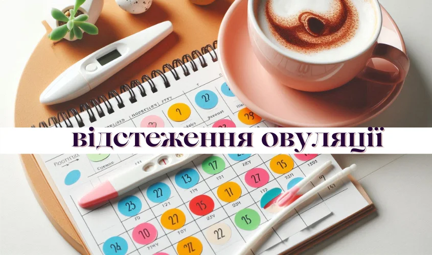 Графіка, що ілюструє методи відстеження овуляції.